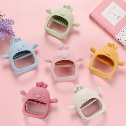 Baby Teething Toys, Soft Silicone Baby Teether Toys for 0-6 Months