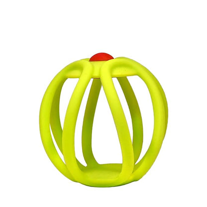 OgoBolli Poppi Teether Ring Tactile Sensory Ball and Pop Up Popper Toy for Babies & Toddlers - Stretchy, Squishy 6+ Months