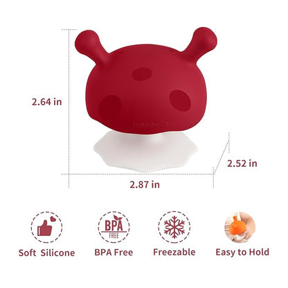 Baby Teething Toys for 3-12 Months+,Silicone Mombella Baby Teether with Suction Base