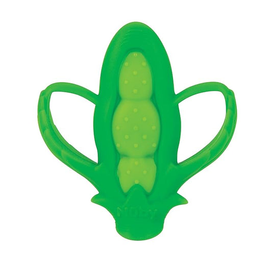 Nuby Veggie Teether for Teething Relief - Soft Baby Teething Toy 3+ Months