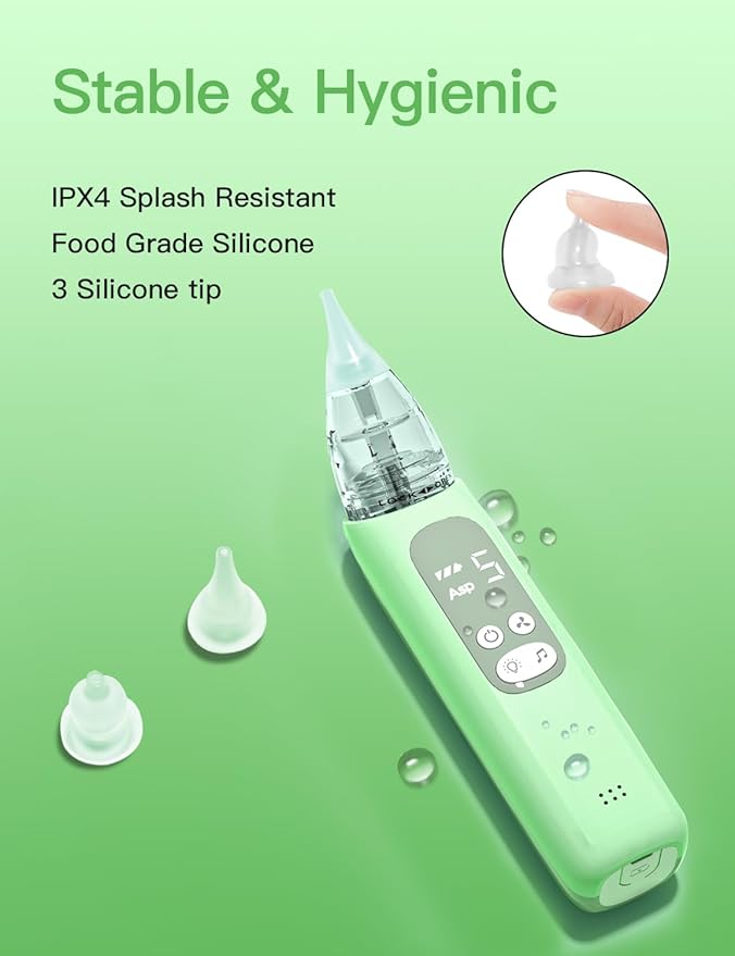 Baby Nasal Aspirator, Electric Nose Sucker with 5 Levels Suction