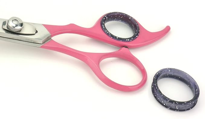 SCAREDY CUT Silent Pet Grooming Kit for Dog, Cat and All Pet Grooming - A Quiet Alternative to Electric Clippers for Sensitive Pets (Left-Handed Pink)