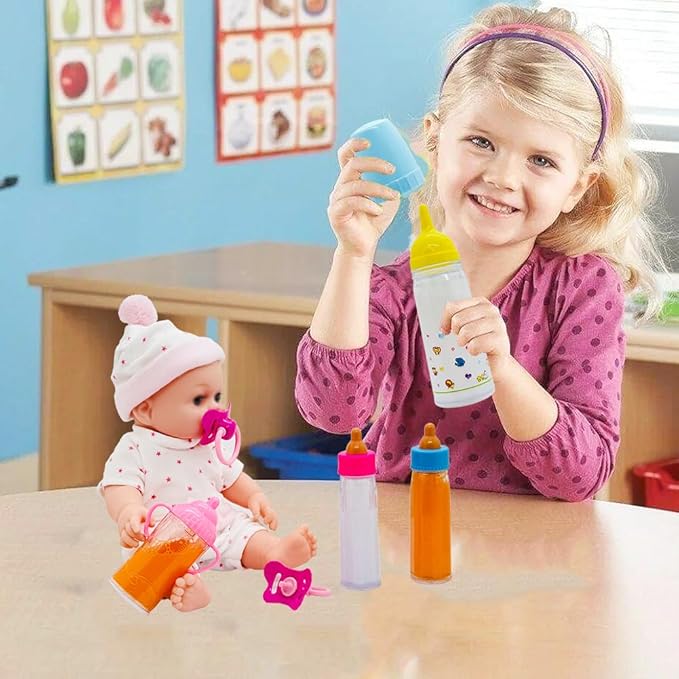 Baby Doll Accessories Toys Baby Doll Magic Bottles Disappearing Bottles 3 4 5 6 12-18" Doll))