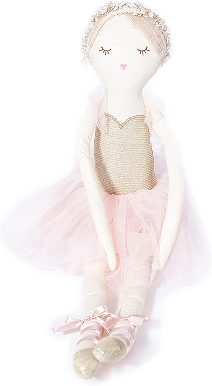 MON AMI Ballerina Stuffed Doll - 22”, Plush Ballerina Doll for Girls