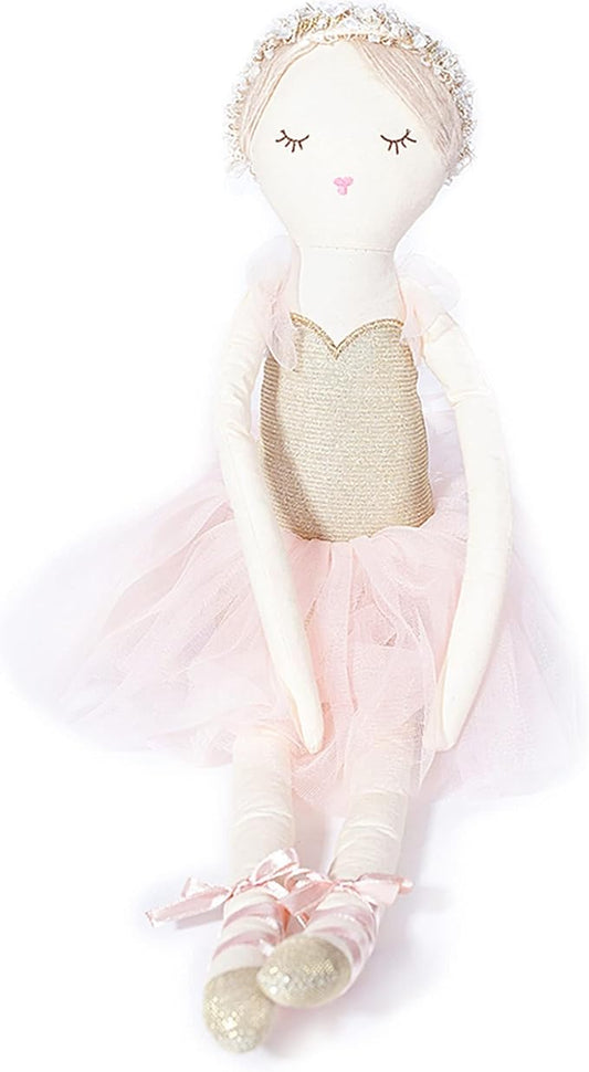 MON AMI Ballerina Stuffed Doll - 22”, Plush Ballerina Doll for Girls