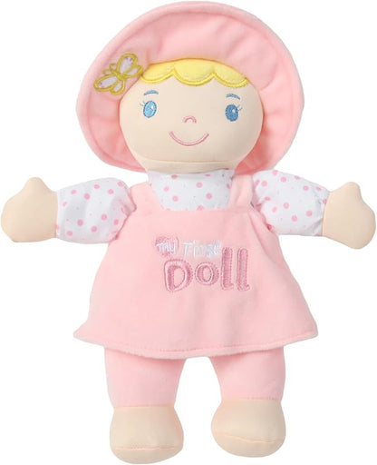 Linzy Plush Soft Plush Baby Doll Blond Hair My First 10''