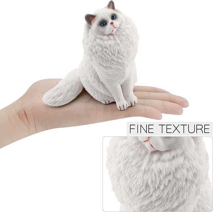 Ragdoll Cat Figurine Big Cat Animal Action Figure Cat Toy