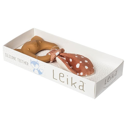 Mary Meyer Teething Toys Leika Silicone Baby Teether for Babies 0-12 Months, 9-Inches