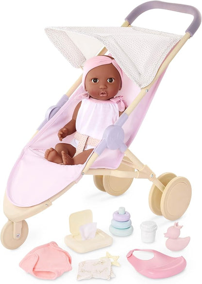 LullaBaby 14-inch Realistic Baby Doll Diaper & Care Accessories Bundle 2 Years
