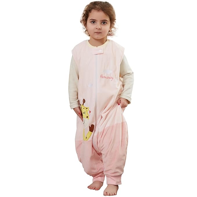 Infant Toddler Sleeping Bag, Baby Sleeping Sack Sleeveless 4 Season 3-5T, Pink