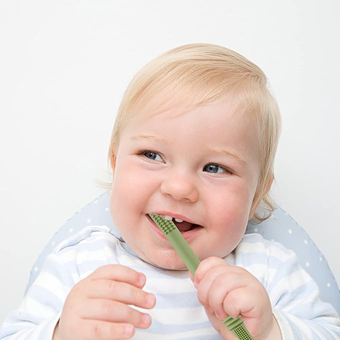 Fu Store Hollow Teether Tube, 6 Pack Chew Straw Toy 3-12 Months