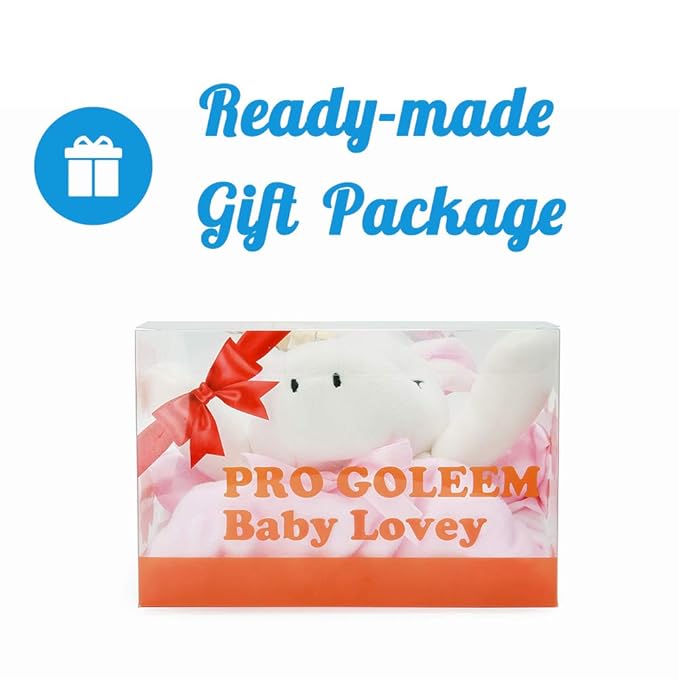 Pro Goleem Unicorn Loveys for Babies Soft Plush Pink Security Blanket for Girls Snuggle Toy Stuffed Animal Lovies for Babies Baby Girl Gifts for Newborn, Infant and Toddler 16 Inch