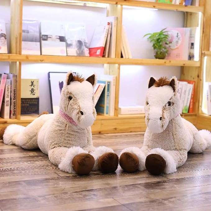Large Horse Stuffed Animal Plush Toy,Giant Pony Unicorn Plush Doll Gifts for Kids 35.4"