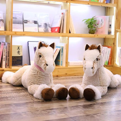 Large Horse Stuffed Animal Plush Toy,Giant Pony Unicorn Plush Doll Gifts for Kids 35.4"