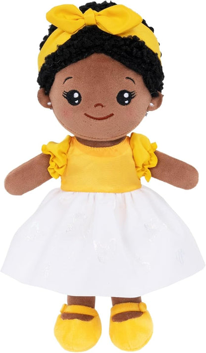 OUOZZZ Soft Black Baby Dolls for Girls - First African 12"