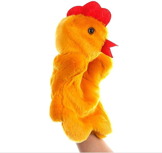 Hand Puppets Chicken Plush Hen Animal Toys for Imaginative Pretend