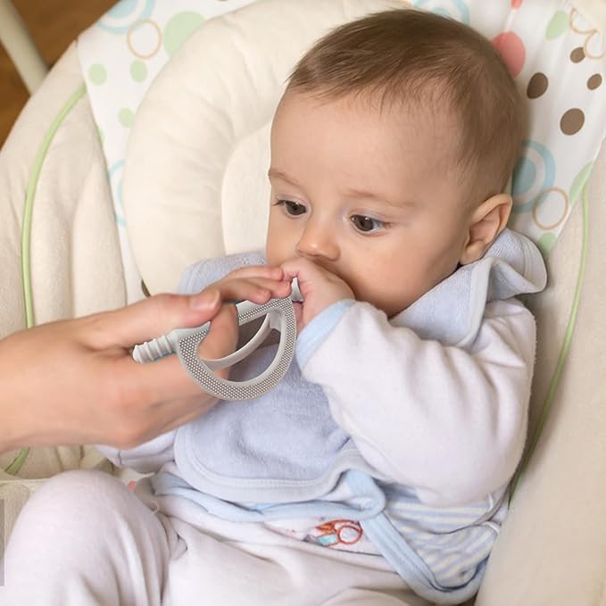 2 Pack Baby Teether Toys for Teething Relief Toys for 0-6,12 18 Months