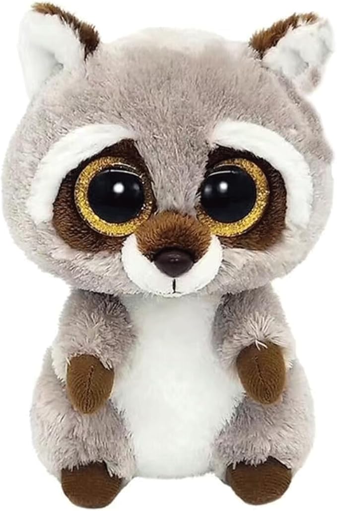 Beanie Baby Oakie Raccoon Stuffed Plush Doll (6inch)