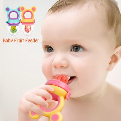 Baby Solids/Frozen Fruit Feeder Pacifier, Infant Teether Toy 4M+ 2-Pack (Mickey