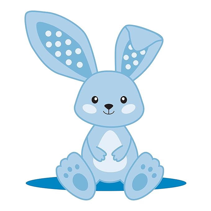 Dr. Brown's Flexees Blue Bunny, Soft 100% Silicone Baby Teether 3m+