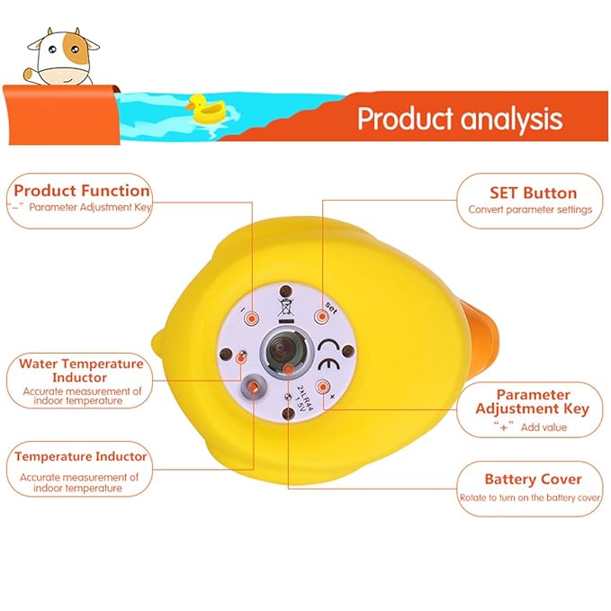 b&h Baby Thermometer, The Infant Baby Bath Floating Toy Safety