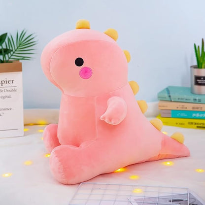 Cute Dinosaur Plush Toys, Fat Dinosaur Stuffed Animals Toys Dolls (Pink,23in)