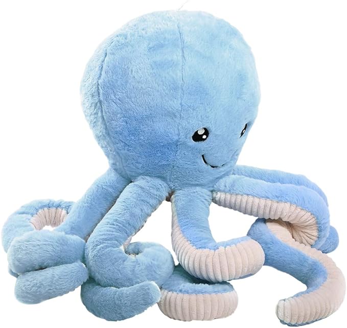 DENTRUN Octopus Stuffed Animals, Giant Octopus Plush Doll Play Toys for Kids Girls Boys Adults Birthday Xmas Halloween Present Stuffed Sea Animals Plushie 7/16/24/32 Inches, 5 Colors