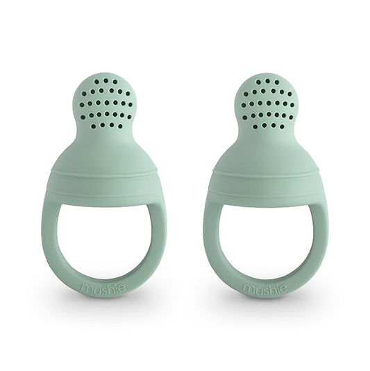 mushie Silicone Baby Fresh Fruit & Food Feeder Pacifier | 6 Months+