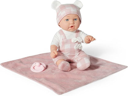 12 Inches Baby Doll Toys Set with Accessories, Includes Baby Doll Carrier Bassinet Bed 3+