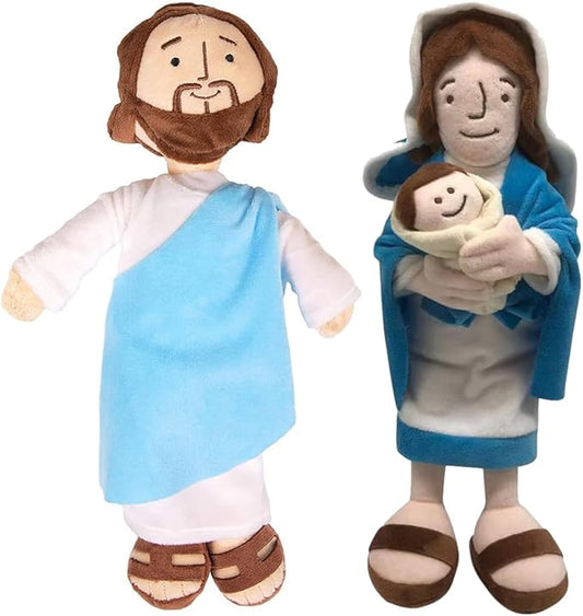 Jesus Plush Doll Jesus Stuffed Doll Catholic Easter Gifts (2pcs)