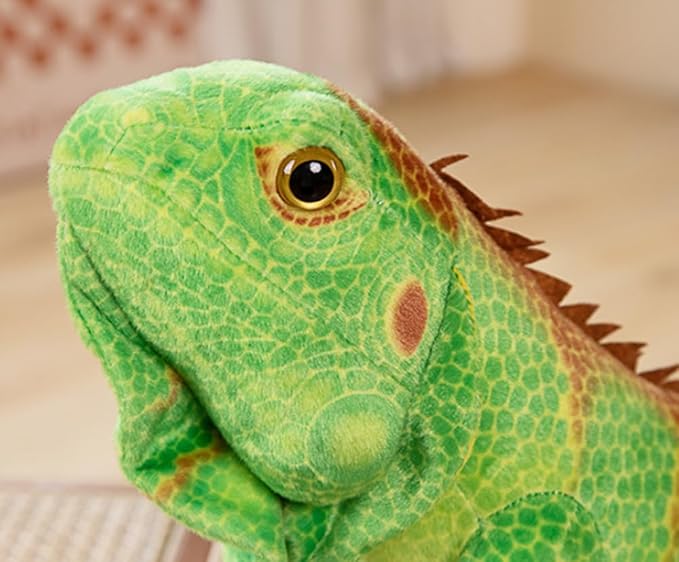 Realistic Green Lizard Stuffed Animal Toys, Chameleon Dolls (37.4 inches)
