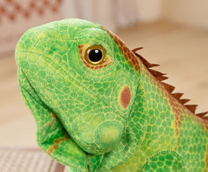 Realistic Green Lizard Stuffed Animal Toys, Chameleon Dolls (37.4 inches)