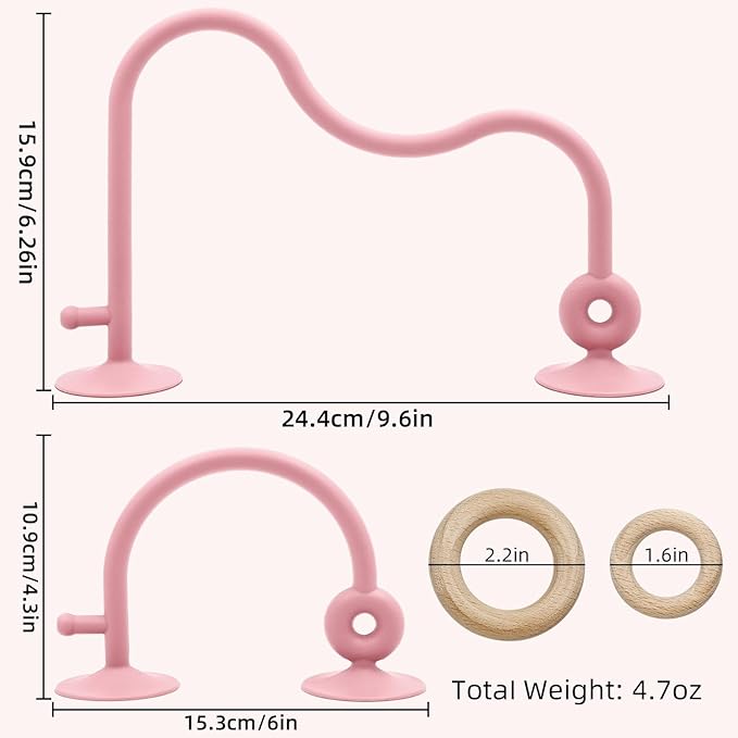 Baby Sensory Teething Chew High Chair Suction Toys for Infant 6 12 18 24