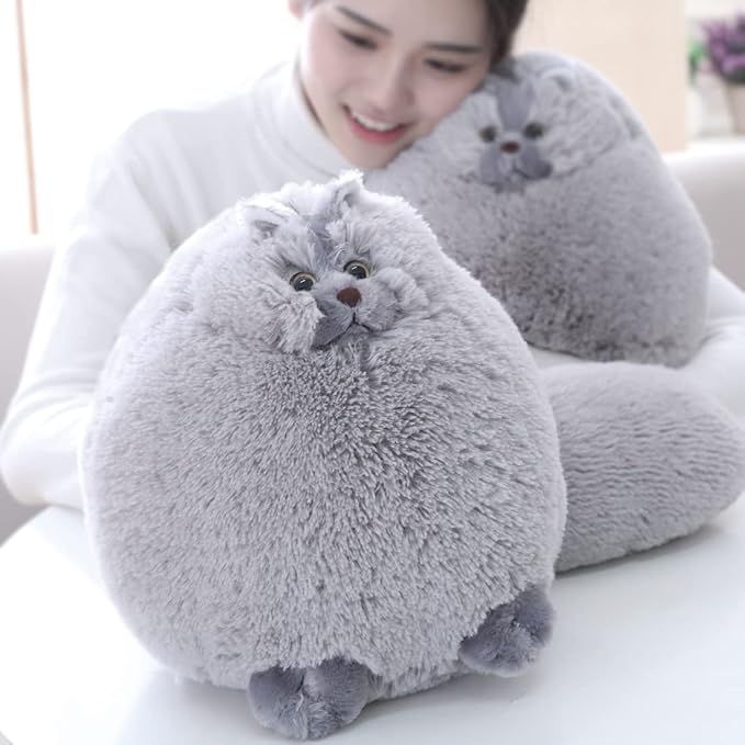 Winsterch Kids Cat Stuffed Animals Plush Cat Toy Birthday Gifts for Boys,Plush Cat Stuffed Animals Baby Doll 10 Inches)