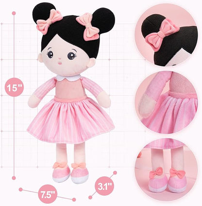 OUOZZZ Soft Baby Doll for Girls - My First Baby 15"