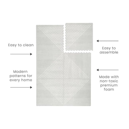 Toddlekind Playmat - Premium Foam Playmat, 4 x 6 feet Premium Quality Foam Play Mat for Babies/Toddlers