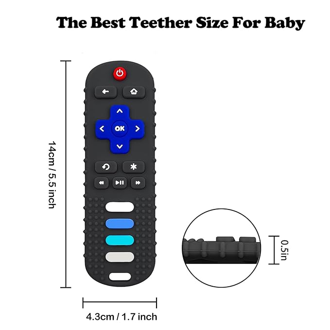 Baby Teething Toys, Food Grade Silicone Teether for Babies 3 6 12 18 Months