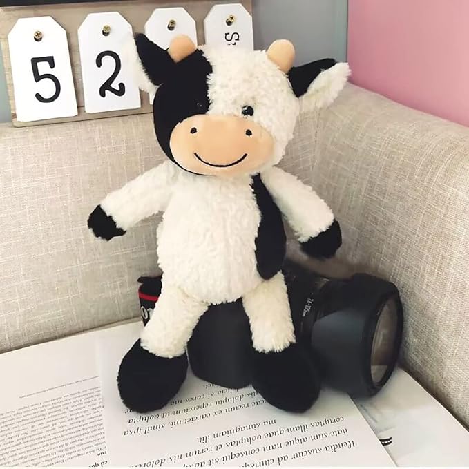 Cow Stuffed Animal Cow Plush Doll Toy 11.8 inch
