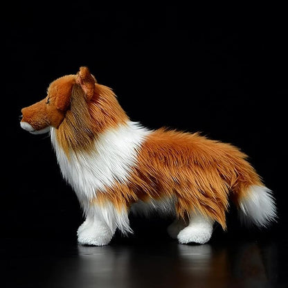Simulation Collie Sheepdog Doll Collie Stuffed Animals Plush Toy 10" Long……