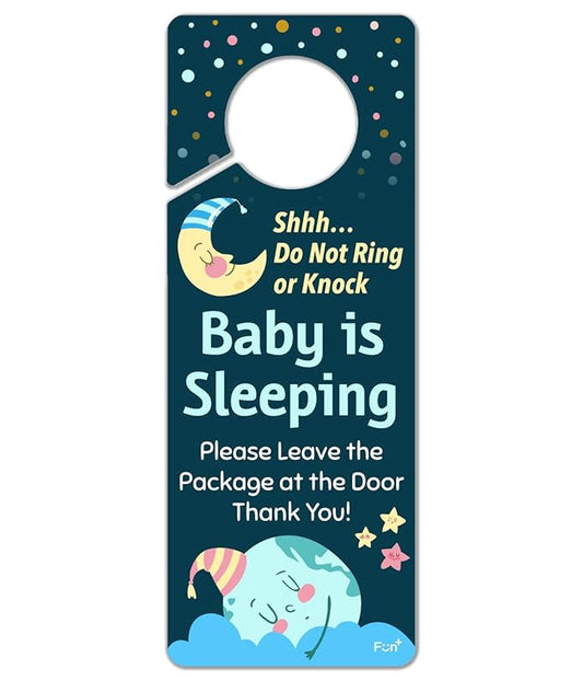 Funplus Baby Sleeping Sign - Do Not Knock or Ring