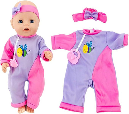 SOTOGO 20 Pieces Baby Doll Care Set Doll Feeding and
