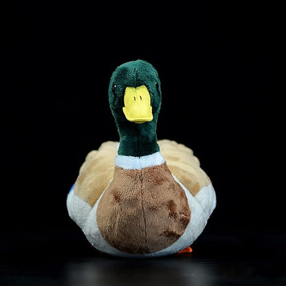 ZHONGXIN MADE Simulation Mallard Duck Plush Toy Stuffed Animals - Soft Realistic 13” Green Mallard Duck Doll, Cute Toys Real Plushie Toy Home Decoration