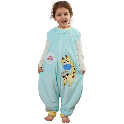 Infant Toddler Sleeping Bag, Baby Sleeping Sack Sleeveless 4 Season 5-6T, Giraffe