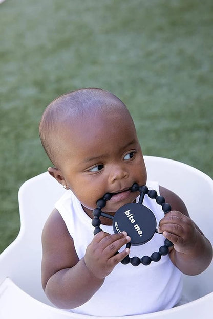 Bella Tunno Happy Teether ??Soft & Easy Grip Baby Teether Toy, Silicone Teether Ring to Help Soothe Gums