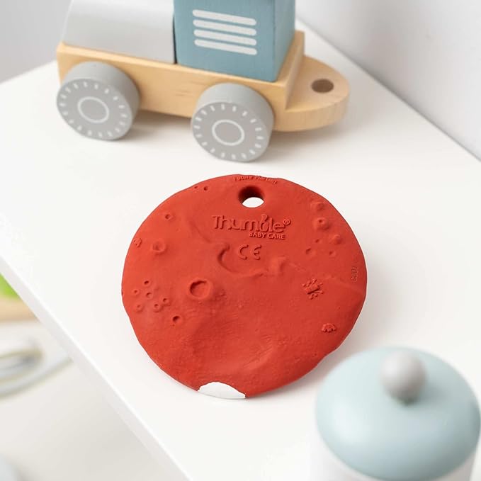 Mars Biscuit Natural Rubber Baby Toy for Teething, Bath time
