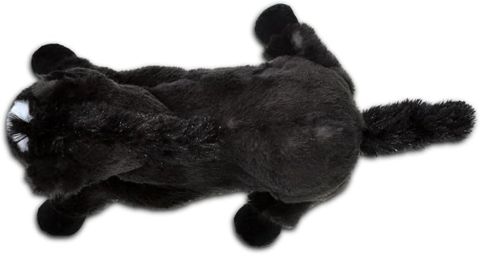 DolliBu Horse Stuffed Animal - Soft Black Huggable Lying Horse Plush, Adorable Playtime Horse Toy for Boys and Girls 10.5 Inches