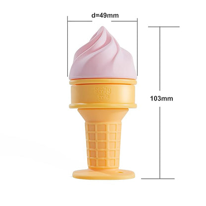 Smily Mia Freezer Teether for Babies 12-18Months,Freezable Ice Cream Toy for 6-12Months Babies 3-6Months for
