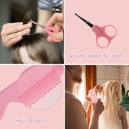 Baby Healthcare and Grooming Kit, 26 in 1 Baby Electric Nail Trimmer Set Newborn Nursery Health Care Set for Newborn Infant Toddlers Baby Boys Girls Kids Haircut Tools