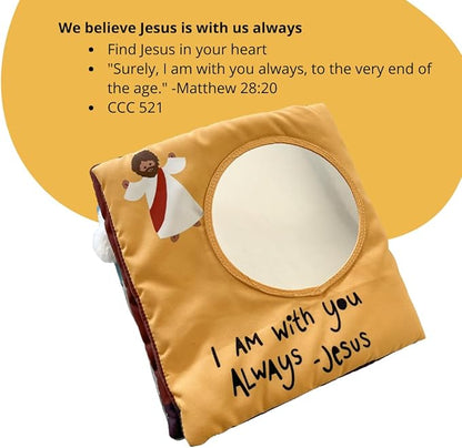 "Where is Jesus" Interactive Quiet Book for Young Believers - Discover Catholic Teachings with Engaging Exploration