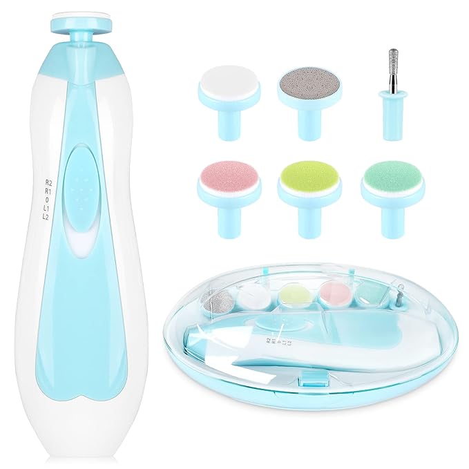 Baby Nail Trimmer Electric,Baby Nail Clippers 6 in 1 Baby